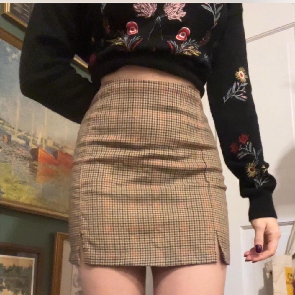 John Galt plaid skirt